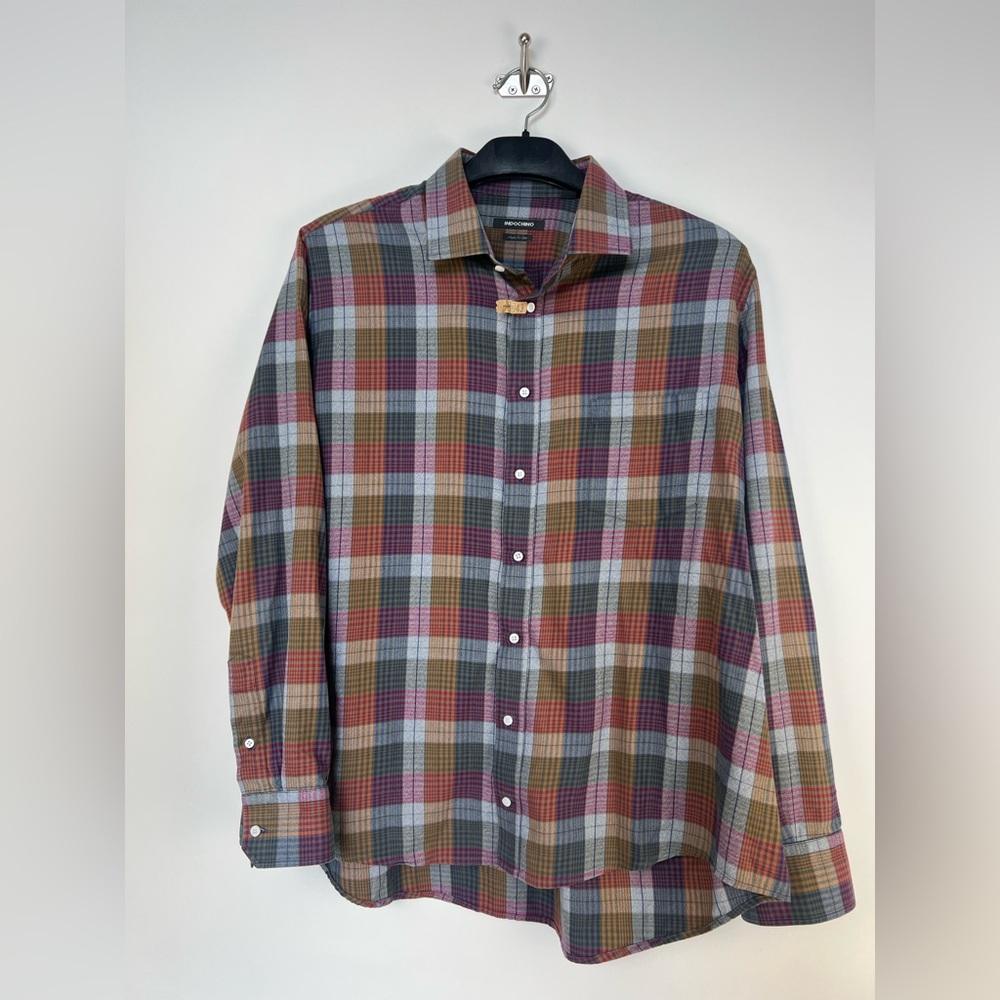 Indochino Made For You Custom Shirt‎ - Multicolor Plaid (XL)